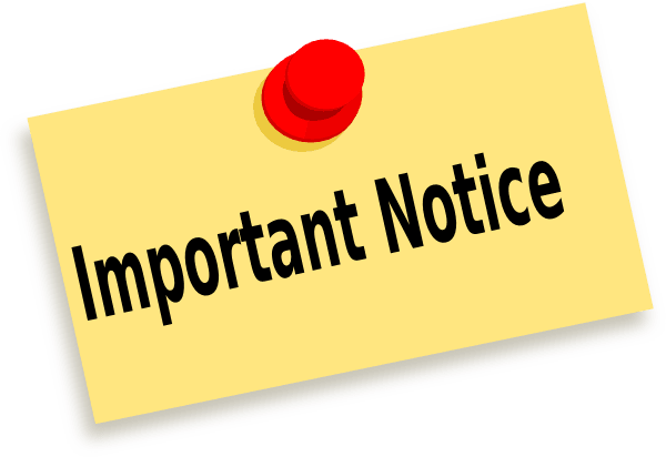 Important Notice Sign