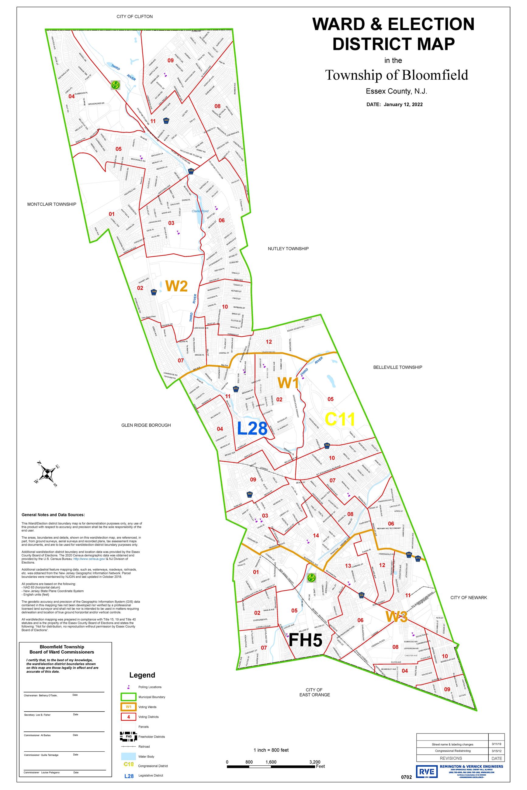 Bloomfield Rewarding Map